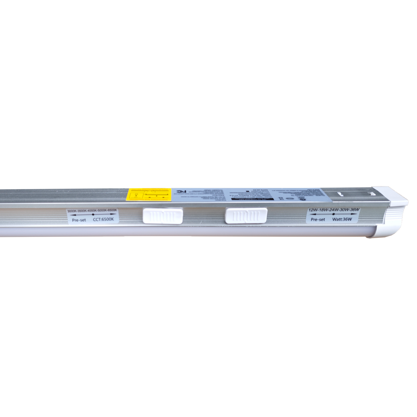 it show the 5 watt selectable and 5 CCT selectable switch on the side
