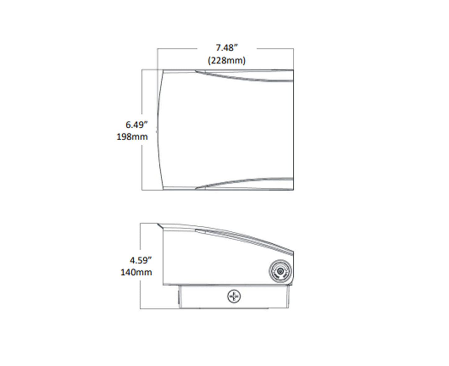 WPA Series - LED Adjustable Full Cut Off Wall Pack (Ideal for Outdoor Building Facade, Patio, Driveway, Walkway, Deck, Parking Garage)