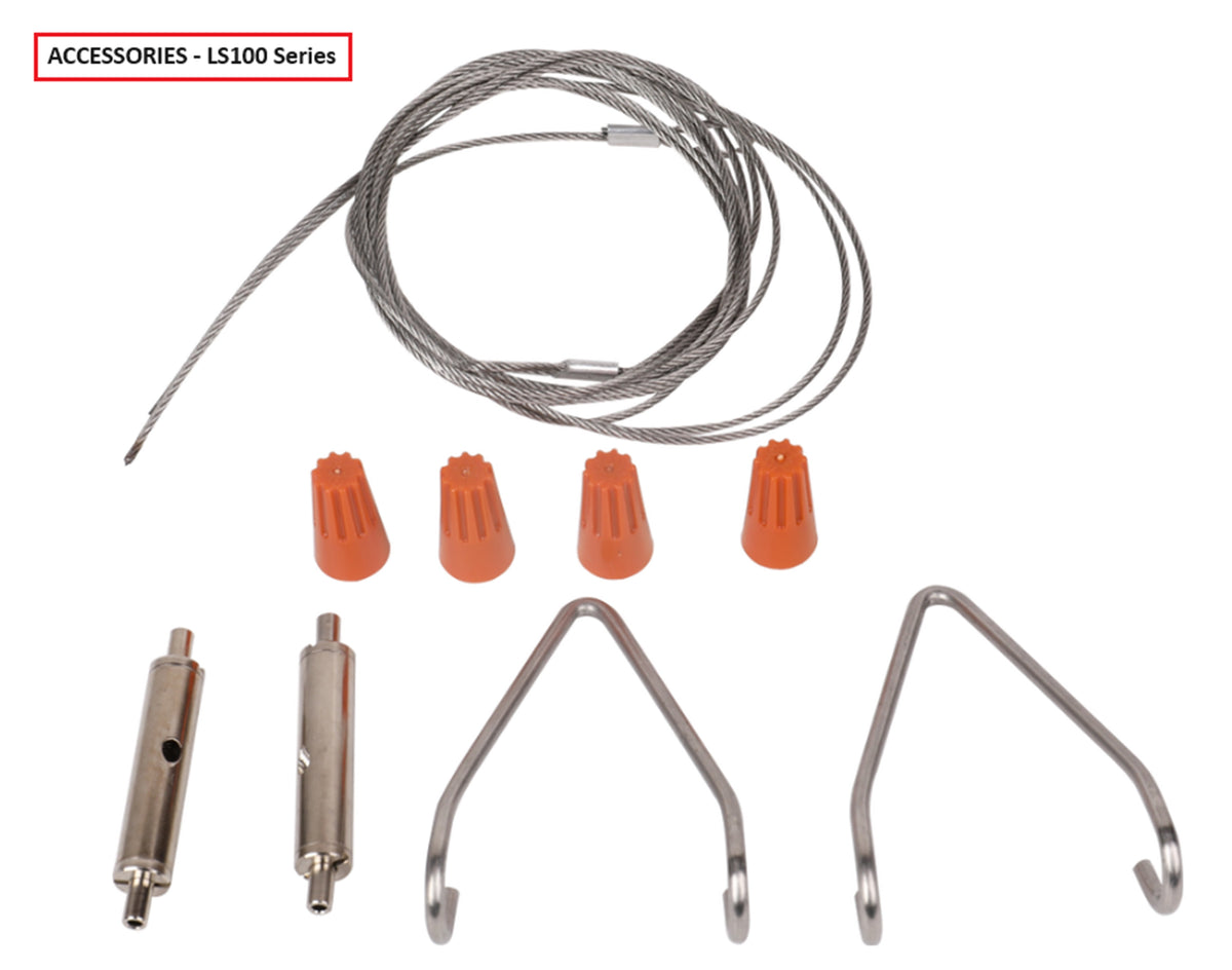 LED linear strip light accessories and wire harness connection kit for fixture installation and linking