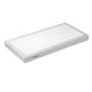 Front view of 1x2 LED surface mount backlit panel light with slim modern design, selectable CCT, and uniform glare-free ceiling illumination