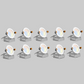 10-pack of 3-inch round LED canless recessed ultra slim downlights with selectable 2700K / 3000K / 3500K / 4000K / 5000K color temperatures, Triac dimming, ETL and Energy Star certification, low-profile IC-rated design for residential and commercial ceiling lighting applications.