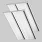 Two pack 2x4 LED architectural recessed panel lights with high efficiency backlit illumination and selectable wattage for commercial applications