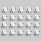 20-pack of 3-inch round LED canless recessed ultra slim downlights with selectable 2700K / 3000K / 3500K / 4000K / 5000K color temperatures, Triac dimming, ETL and Energy Star certification, low-profile IC-rated design for residential and commercial ceiling lighting applications.
