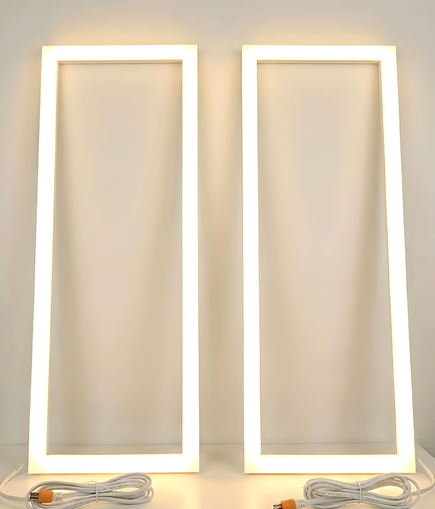 2 pieces 1x4 LED frame light providing bright even lighting for commercial office spaces, energy-efficient LED ceiling light with uniform illumination