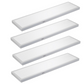 4 pack 1x4 LED backlit surface mount panel light fixtures for commercial office lighting and residential indoor ceiling applications