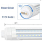 8-foot R17D (LAMP BASE) bypass tube with clear cover, the R17D lamp base is 90 degree turnable.