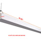 8 ft LED linear pendant light dimensions and measurements
