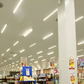 8FT LED T8 tube lighting used in a supermarket aisle providing bright commercial lighting