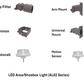 AL02 Series - Outdoor LED Area/Shoebox Light  (Ideal for Parking lot, Building, Building Facade, Storage Yard, Park)