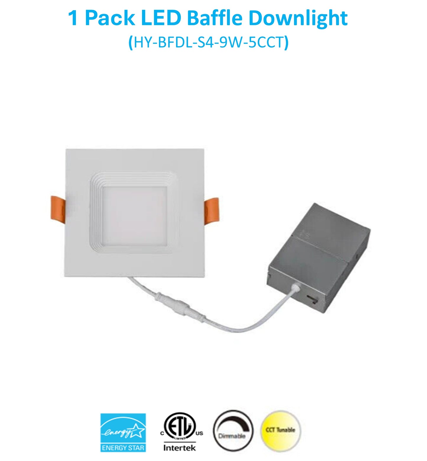 BFDL Series - Recessed Downlight LED Baffle Downlight (Ideal for Living rooms/Bedrooms/Offices/Lobbies/Conference rooms/Classrooms)