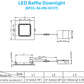 BFDL Series - Slim Baffle LED Recessed Downlight – Ultra-Thin Canless Ceiling Light, 5CCT Selectable (2700K–5000K), IC Rated, Edge-Lit, Energy Star & ETL Listed, CRI 90+, No Housing Required