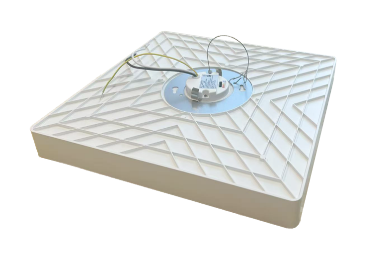 Back view of  LED Trimless Downlight Square Shape