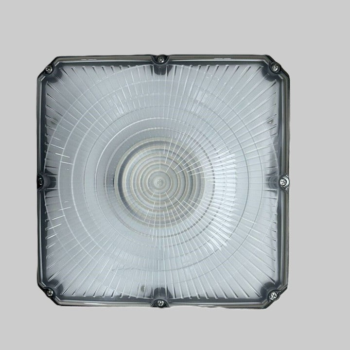 GC Series  - 1 Pack LED CANOPY LIGHT  (Ideal for Parking Structure, Storage Area, Shopping Area Walkway, Entryway, Low Roof Security)
