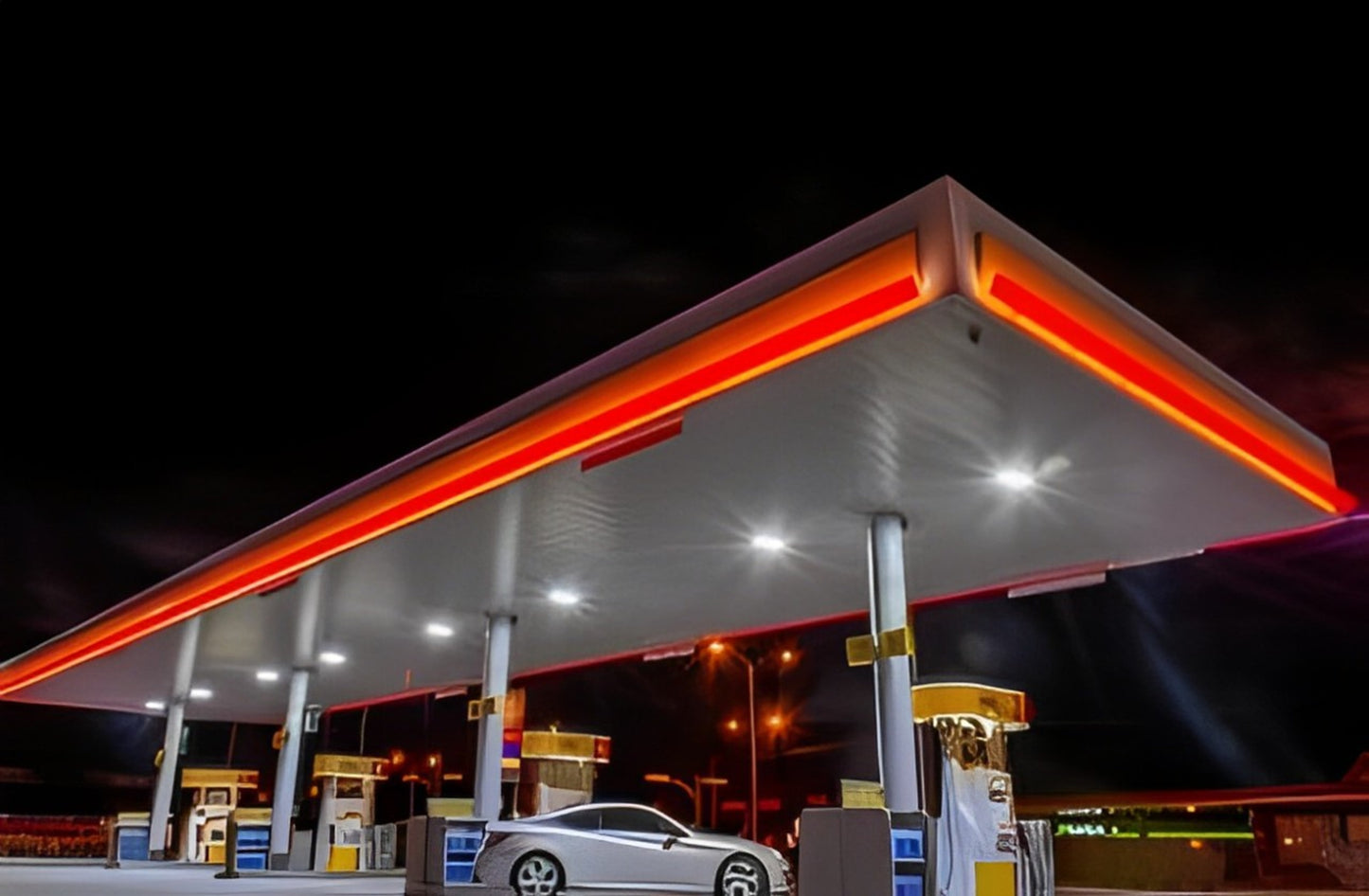 GS Series - 1 Pack LED Gas Station Canopy (Ideal for Car Port, Gas Station, Gym, Garage or any other high bay lighting locations)