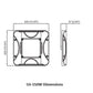GS Series - 1 Pack LED Gas Station Canopy (Ideal for Car Port, Gas Station, Gym, Garage or any other high bay lighting locations)