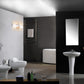 Modern LED Vanity Linear light installed in bathroom providing bright uniform lighting with IP44 damp rating