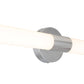 close-up of Vanity linear light , 25W dimmable LED ceiling light with CCT selectable 3000K 4000K 5000K and brushed nickel finish