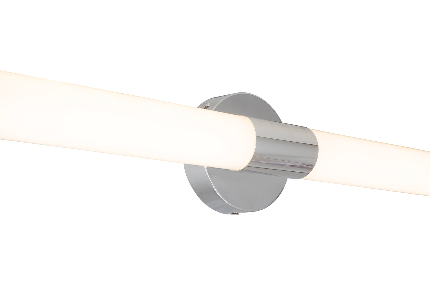 close-up of Vanity linear light , 25W dimmable LED ceiling light with CCT selectable 3000K 4000K 5000K and brushed nickel finish
