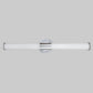 Front view of Vanity linear light , 25W dimmable LED ceiling light with CCT selectable 3000K 4000K 5000K and brushed nickel finish