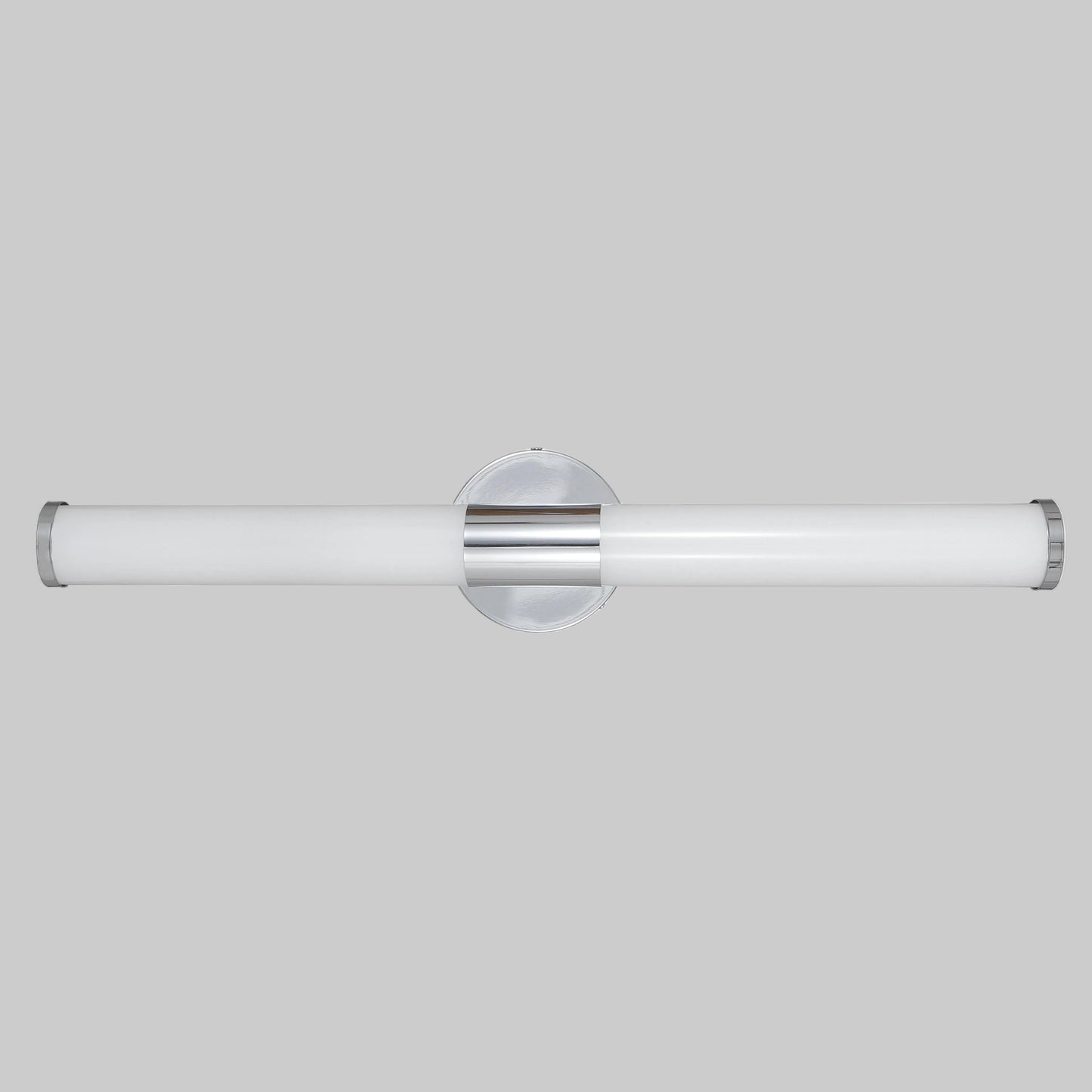 Front view of Vanity linear light , 25W dimmable LED ceiling light with CCT selectable 3000K 4000K 5000K and brushed nickel finish