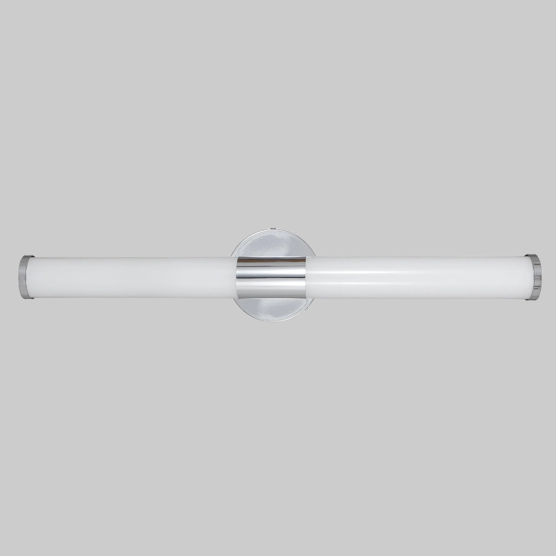 Front view of Vanity linear light , 25W dimmable LED ceiling light with CCT selectable 3000K 4000K 5000K and brushed nickel finish