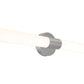 Side view of Vanity linear light , 25W dimmable LED ceiling light with CCT selectable 3000K 4000K 5000K and brushed nickel finish
