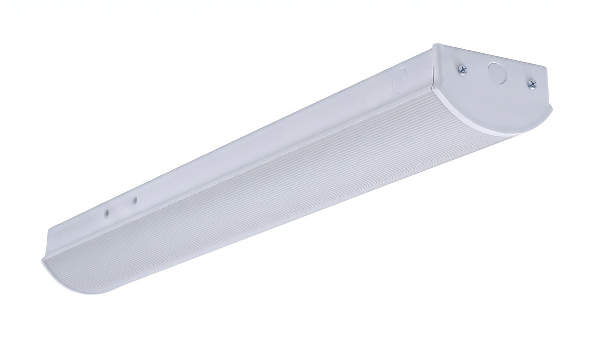 LED WRAPAROUND LIGHT, FRONT, 4FT, USE FOR Commercial buildings, industrial facilities, warehouses,
retail stores, residential garages, schools and institutions,
supermarkets