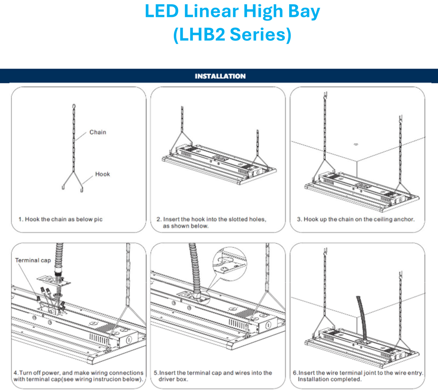 LHB Series - Linear High Bay (Ideal for Warehouses, Packaging, Distribution Facility, Manufacturing Plant, Retail Space, Gymnasium)