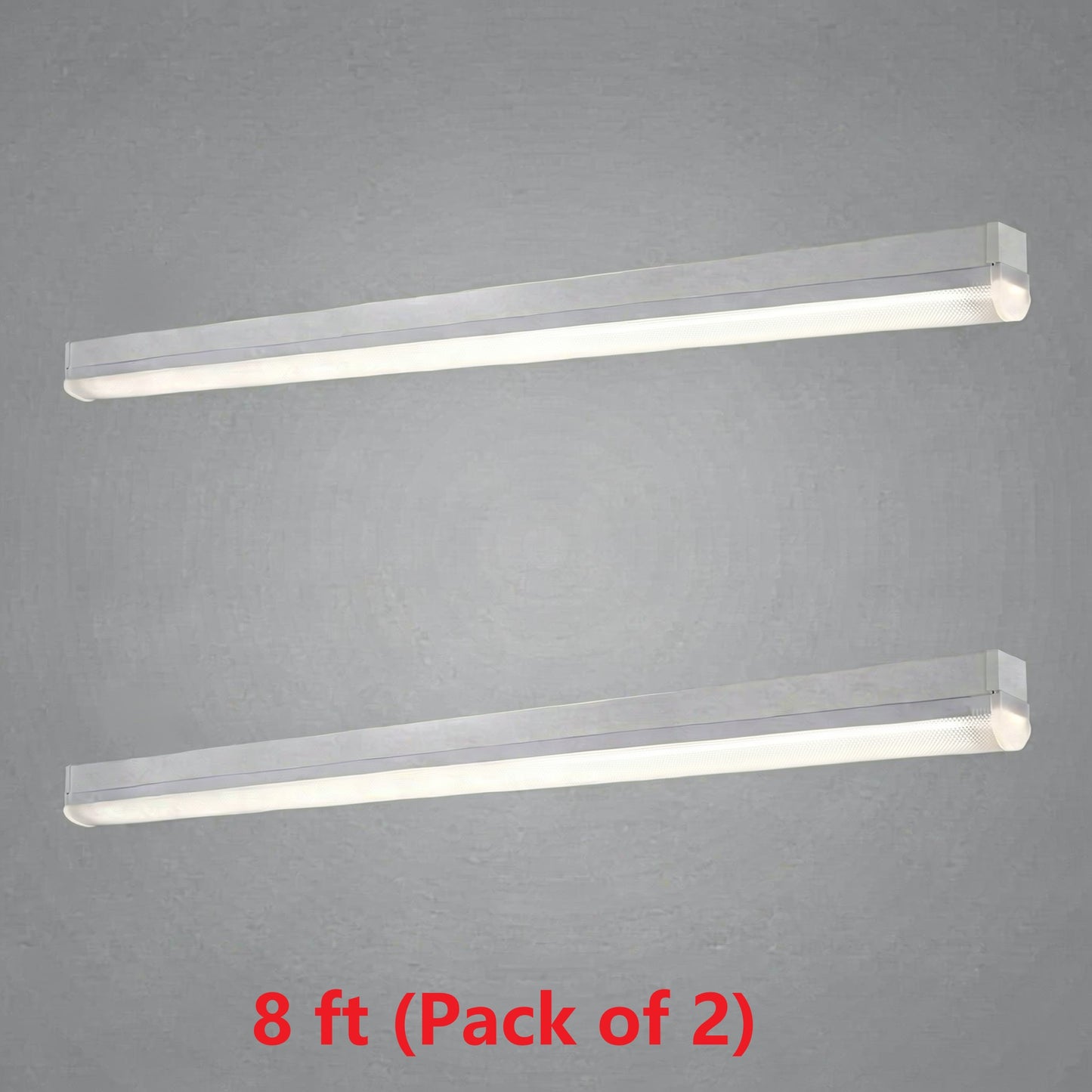 LS8060-Tunable LED Linear Strip Wattage Selectable, 0-10V Dimmable, 120-277V Linkable Commercial Ceiling Light Fixture, DLC Listed, UL Damp Location Rated,