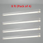 LS8060-Tunable LED Linear Strip Wattage Selectable, 0-10V Dimmable, 120-277V Linkable Commercial Ceiling Light Fixture, DLC Listed, UL Damp Location Rated,