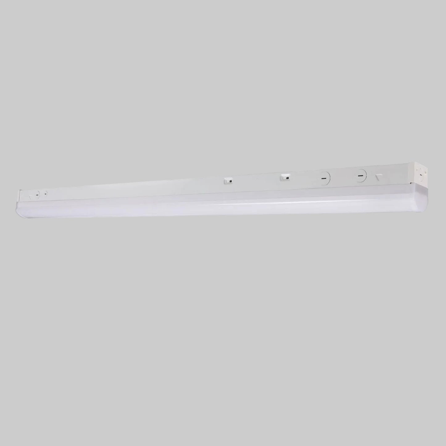 LS8060-Tunable LED Linear Strip Wattage Selectable, 0-10V Dimmable, 120-277V Linkable Commercial Ceiling Light Fixture, DLC Listed, UL Damp Location Rated,