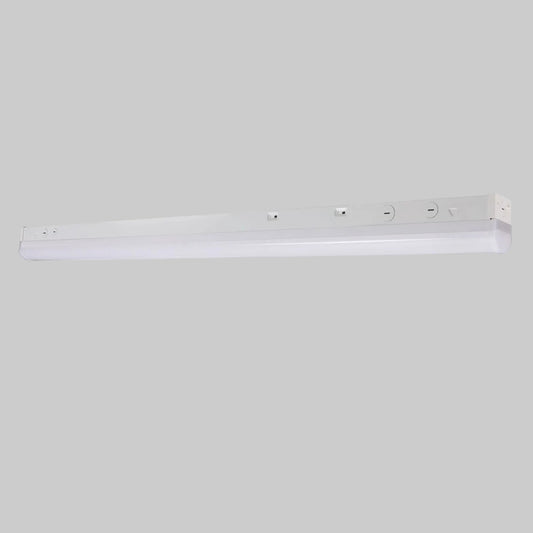 Tunable LED Linear Strip Wattage Selectable, 0-10V Dimmable, 120-277V Linkable Commercial Ceiling Light Fixture, DLC Listed, UL Damp Location Rated, LS8060 Series.