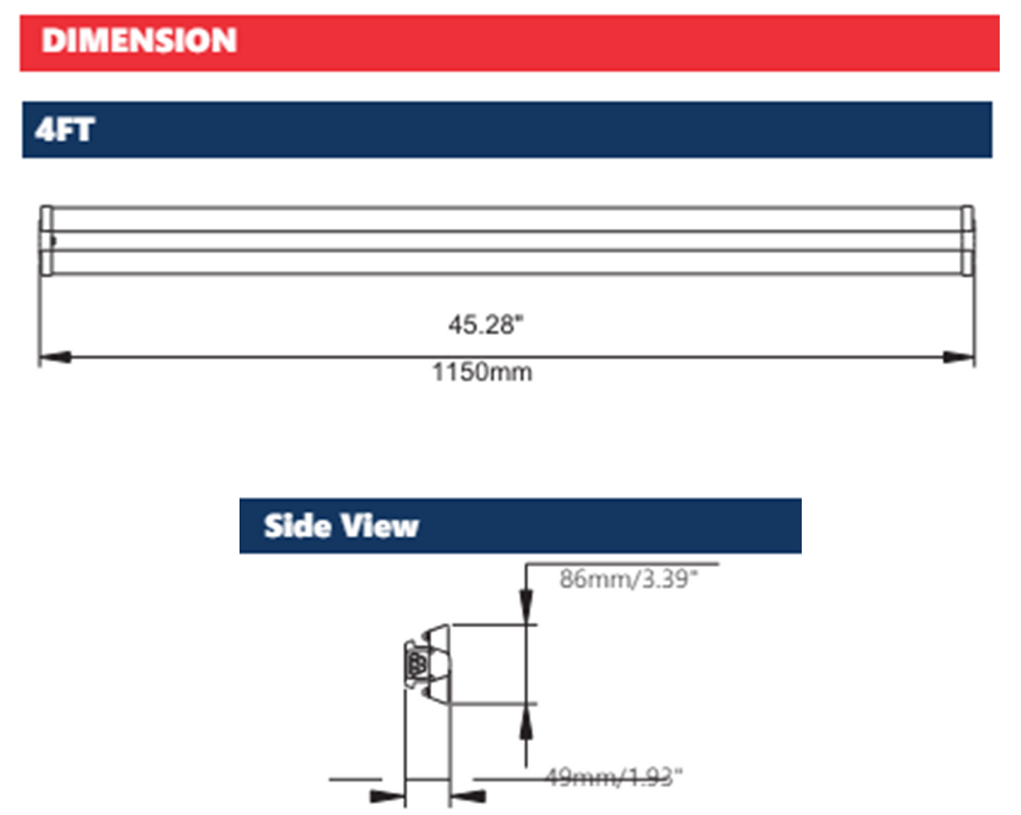 LSP Series - Dimmable Shop Light (Ideal for Residential garage/Basement/Supermarket/Warehouse/Offices/Factories))