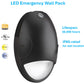 LED Emergency Wall Pack Fixture (Ideal for Entrance, Courtyard, Outdoor Landscape, Wall lighting area) 1 Pack - re-instock soon