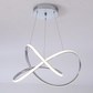 Modern LED Pendant Light – Dimmable CCT Selectable 3000K-5000K, Chrome Fixture for Kitchen, Dining & Stairwell