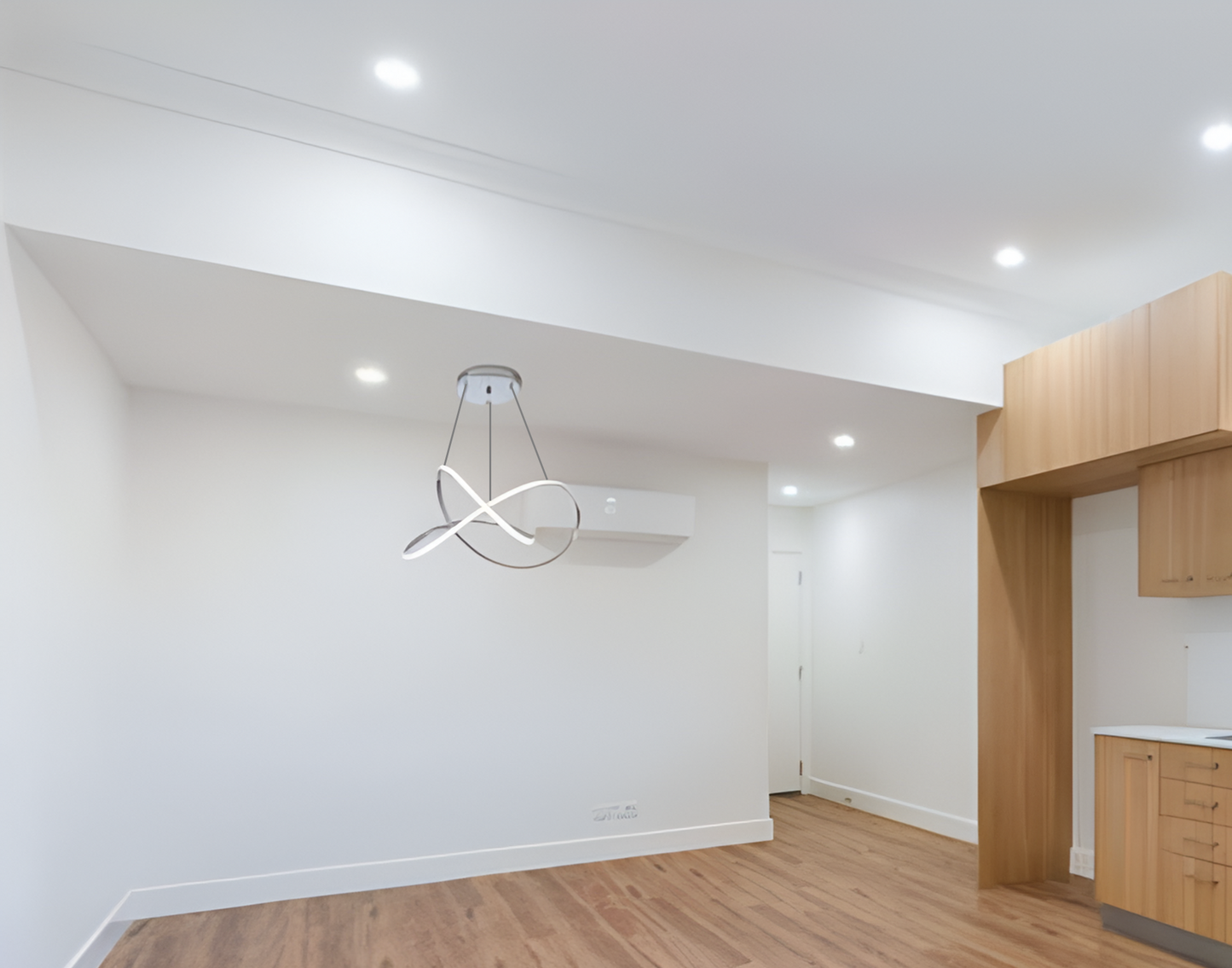 LED Pendant Chandelier Light - Swirl Shape (Ideal for Dining Room, Kitchen Island, Stairwell)