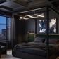 Dimmable LED Pendant Light – CCT Selectable 3000K-4000k-5000K, Modern Chrome Fixture for Kitchen, Dining & Stairwell