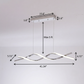 Dimmable LED Pendant Light – CCT Selectable 3000K-4000k-5000K, Modern Chrome Fixture for Kitchen, Dining & Stairwell