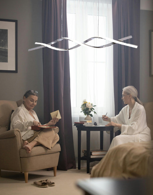 Dimmable LED Pendant Light – CCT Selectable 3000K-4000k-5000K, Modern Chrome Fixture for Kitchen, Dining & Stairwell