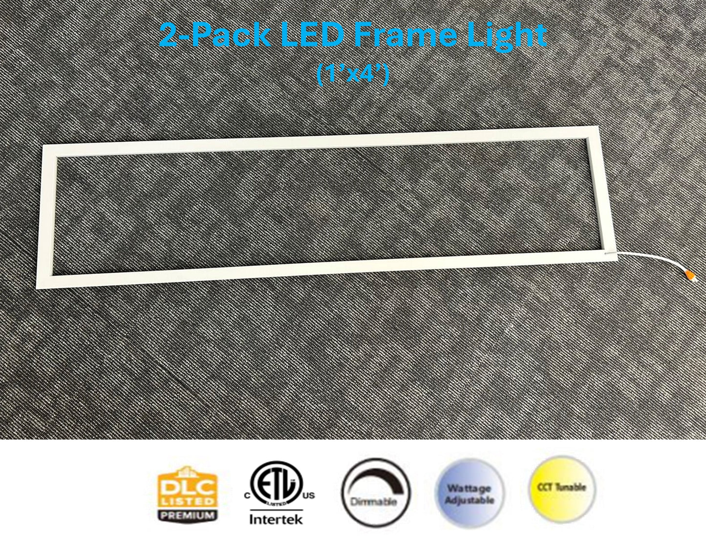 PE Series - LED Frame Light Panel – Commercial Recessed LED Ceiling Light, 1x4/2x2/2x4, Dimmable, 3000K-5000K for Office, School & Hospital