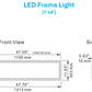 PE Series - LED Frame Light Panel – Commercial Recessed LED Ceiling Light, 1x4/2x2/2x4, Dimmable, 3000K-5000K for Office, School & Hospital