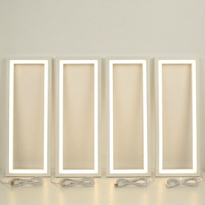 Commercial LED Frame Light Recessed Panel – 1x4 2x2 2x4 Slim LED Ceiling Light, 3000K/4000K/5000K Selectable, 0-10V Dimmable, Energy Efficient Office & Commercial Lighting