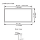 PE Series - LED Frame Light Panel – Commercial Recessed LED Ceiling Light, 1x4/2x2/2x4, Dimmable, 3000K-5000K for Office, School & Hospital