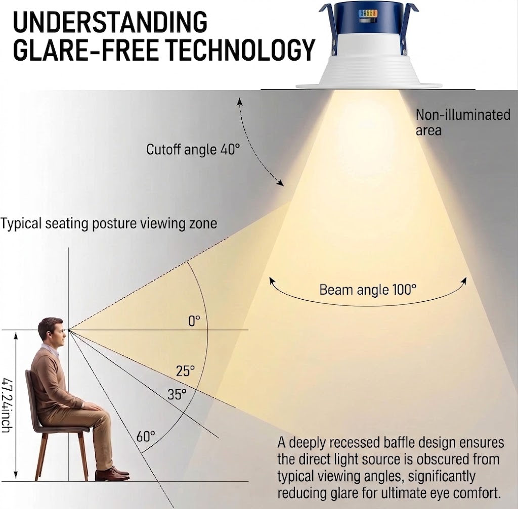 LED Recessed Downlight | Adjustable CCT Recessed Ceiling Light (RPDL Series)