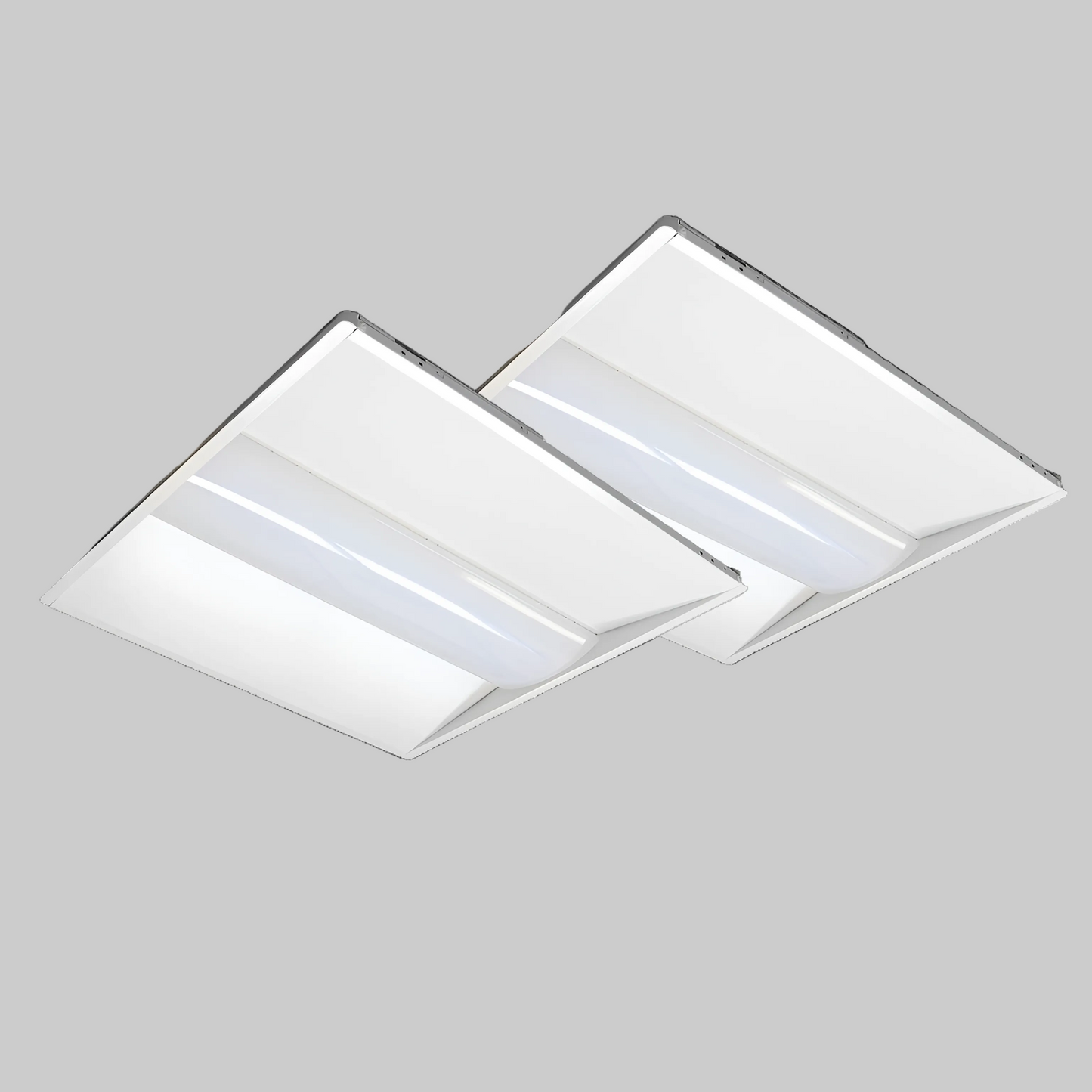 LED Center Basket Troffer (TRCB02 Series) | Commercial LED Troffer Light Fixture | 2x2 & 2x4 LED Panel Light with Emergency Driver Option