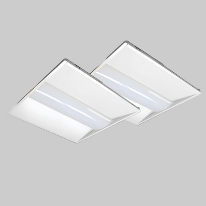 LED Center Basket Troffer (TRCB02 Series) | Commercial LED Troffer Light Fixture | 2x2 & 2x4 LED Panel Light with Emergency Driver Option
