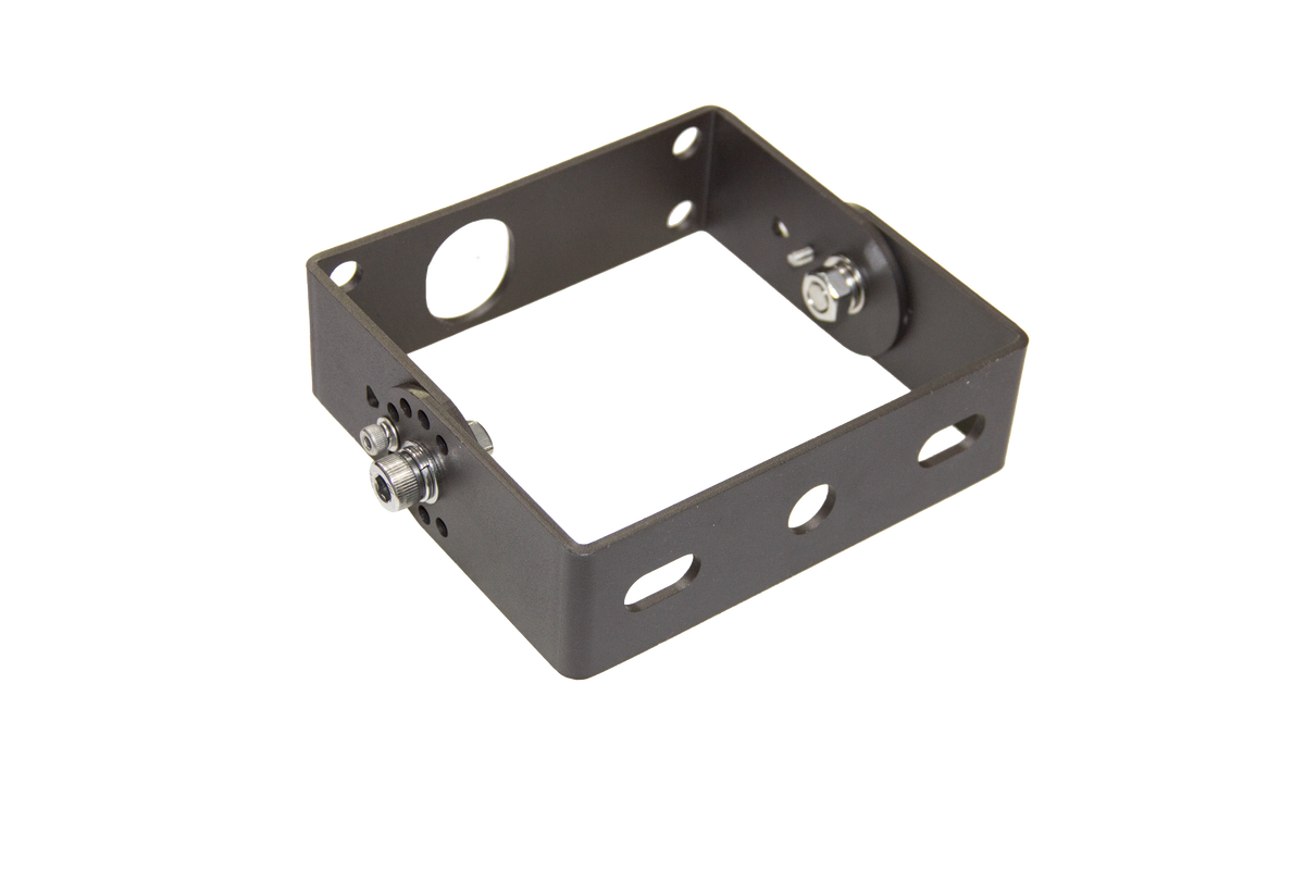 Trunnion arm for LED Shoebox Area Light outdoor fixtures