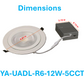 UADL Series - Recessed Downlight LED Gimbal Recessed Downlight (Ideal for Living rooms/Bedrooms/Offices/Kitchens/Lobbies/Conference rooms)