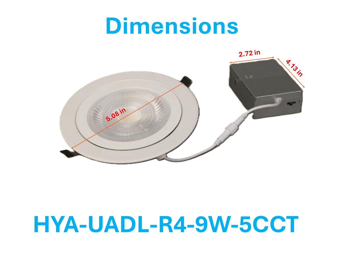 UADL Series - Recessed Downlight LED Gimbal Recessed Downlight (Ideal for Living rooms/Bedrooms/Offices/Kitchens/Lobbies/Conference rooms)