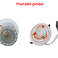 UADL Series - Recessed Downlight LED Gimbal Recessed Downlight (Ideal for Living rooms/Bedrooms/Offices/Kitchens/Lobbies/Conference rooms)